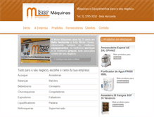 Tablet Screenshot of mizermaquinas.com.br
